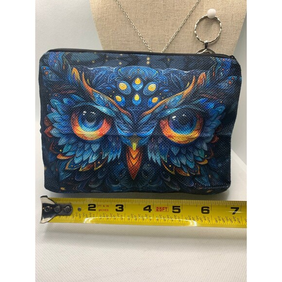 Owl Cosmetic Bag, Key Chain, Necklace Bundle - Picture 3 of 8